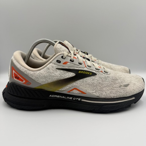 Brooks Other - Brooks Adrenaline GTS 23 Grey‎ Orange Men's Size 9 Running Shoes 1103911D017